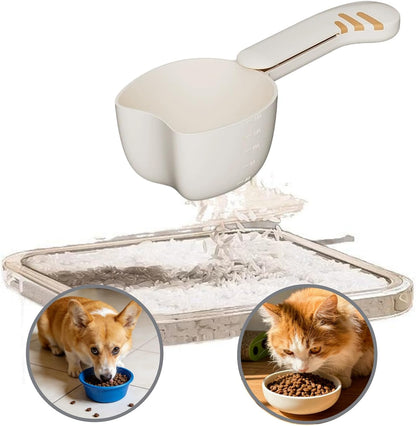 Pet Food Scoop Accurate Dog Feeding Scoop Cat Measuring Cup Half Cup Capacity with Measuring Lines for Pet Feeding and Food Measurement