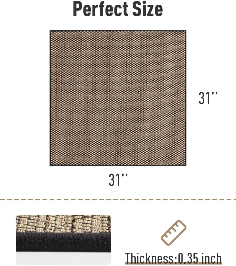 PADOOR Non Slip Stair-Treads,Rubber Backing Stair-Runners for Wooden Steps,15PCS Residue Free Carpet Stair Treads for Kids and Dogs 8"x30" Beige