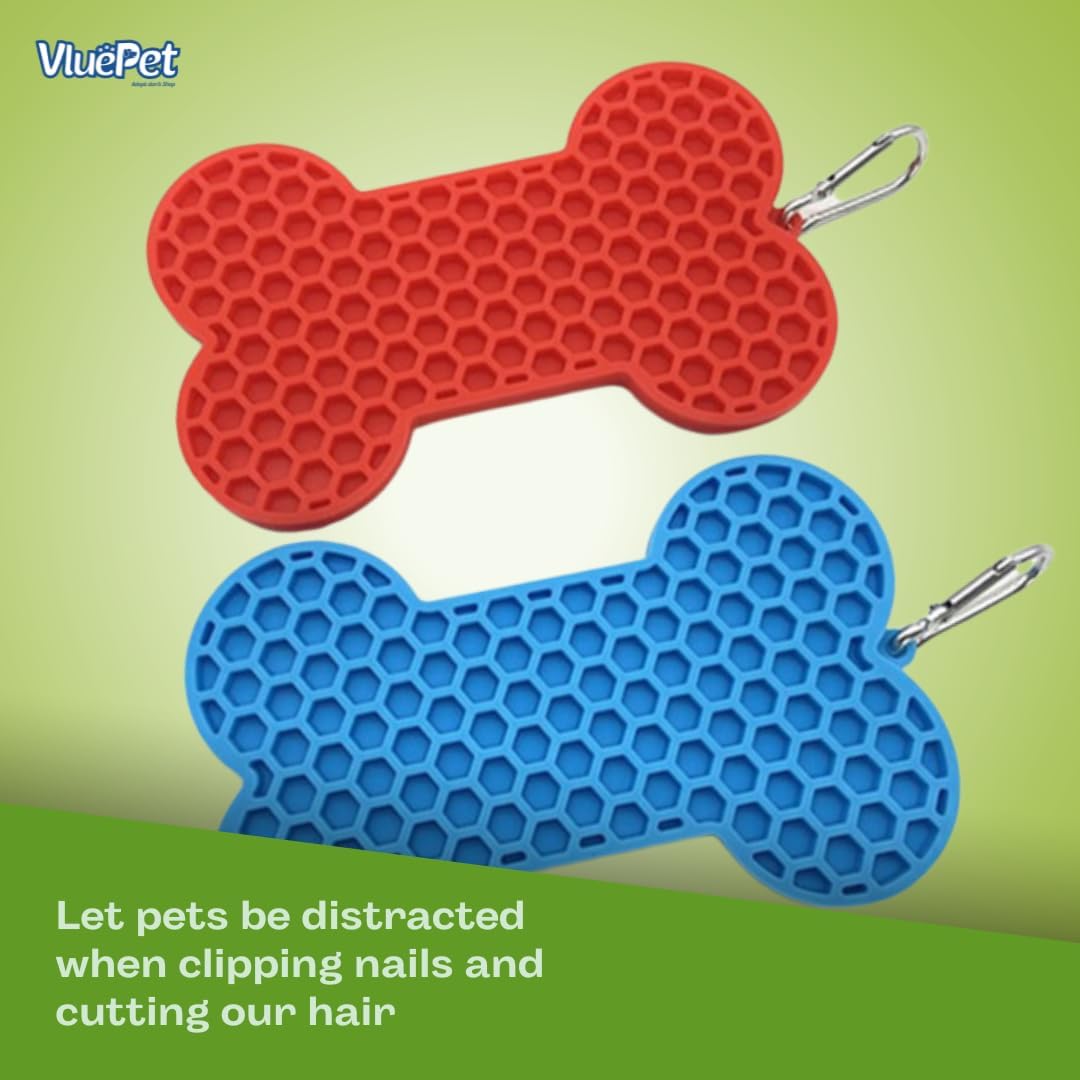 VALUEPET | Dog Lick Mat - Silicone Lick Mat for Anxiety Relief - Slow Feeder Licking Pad for Butter, Yogurt, & Peanut - Suitable for Dog Training, Boredom Reducer, Bathing & Grooming - Paw - 6.6 Inch