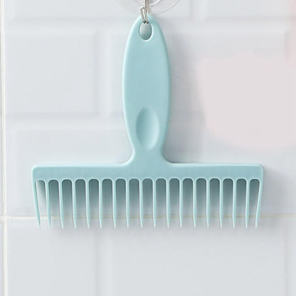 Broom Hair Removal Comb | Long Handle Scraping Brush for Pet Hair/Particles/Debris | Sturdy PP Maintenance Tool for Floors and Corners