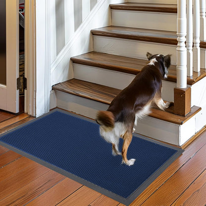 Muddy Mat® Meshy Mat™ Door Mat Heavy-Duty Quick-Dry Floor Mat, Sand & Dirt Trapper for Indoor & Outdoor, Ideal for Entrance, Mudrooms,Patios & Garages,Low-Profile,Non-Slip,Washable– Black 17"x30"x0.4"
