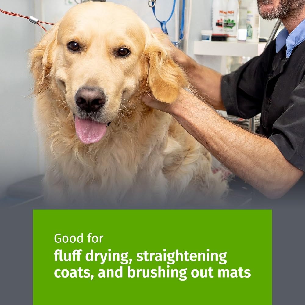 Show Tech Tuffer Than Tangles Slicker Brush for Dog Grooming with Long, Soft Pins, Medium Size, Perfect for Doodle Breeds, Angled Pins for Dematting, Remove Undercoat, Comfort Grip Handle