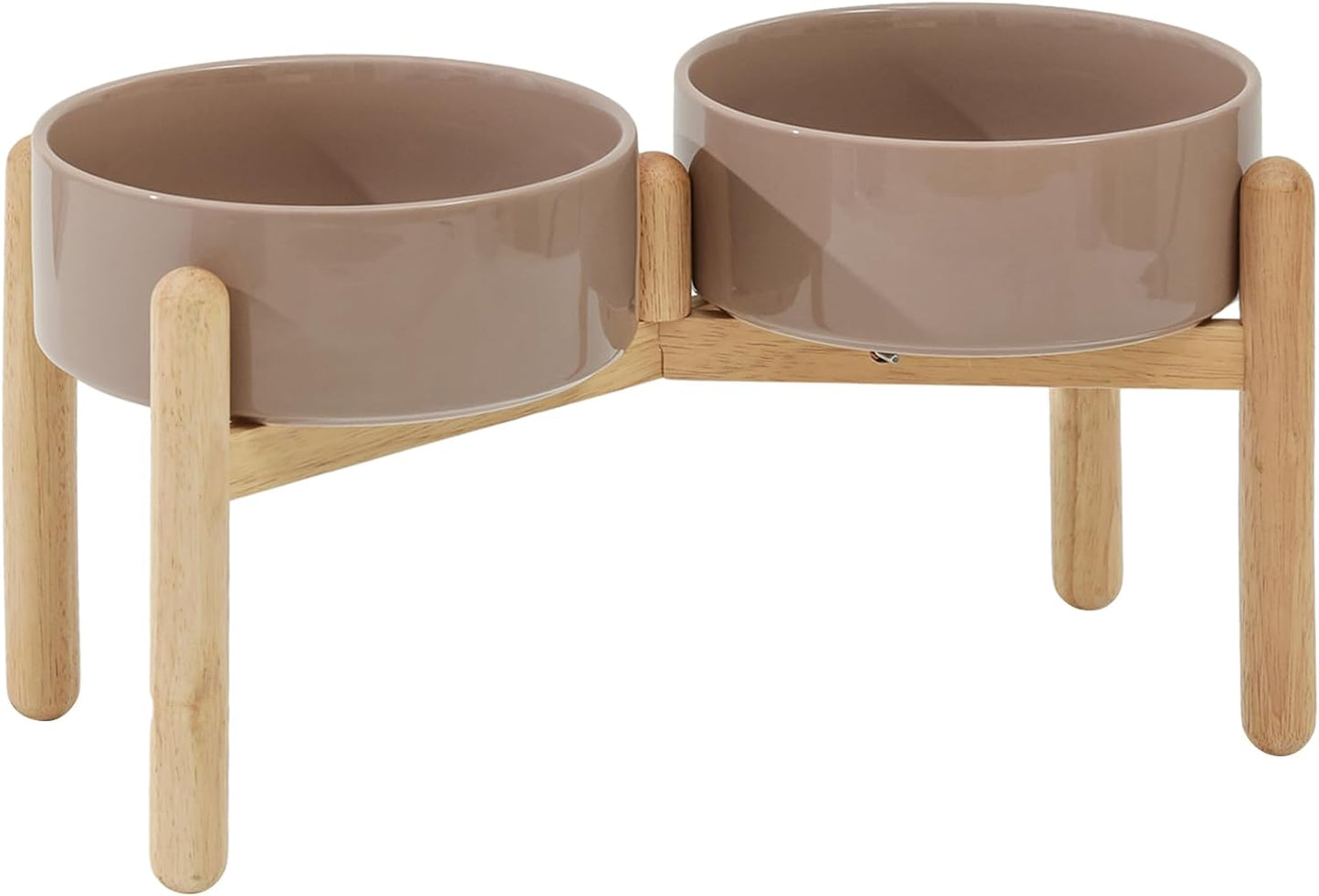 Havniva 8.3inch Ceramic Raised Dog Bowl with Stand, Elevated Dog Bowls for Large Breed Dog Food and Water Bowl Non-Slip Dog Dish Large Capacity Feeding Pet Water Bowl