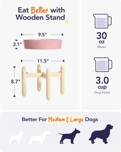LE TAUCI Dog Bowls Slow Feeder Ceramic, 1.5 Cup Slow Feeding Bowl for Small and Medium Breed, Puzzle Dog Food Bowl for Fast Eater, Maze Purple