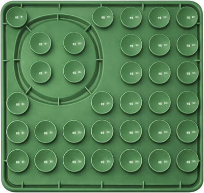 Hearth & Paw Silicone Lick Mat for Dogs Slow Feeder & Enrichment Mat, Food-Grade 100% BPA-Free Silicone, Mental Stimulation, Better Digestion, Anxiety Relief, Multiple Colors Available (Gray)