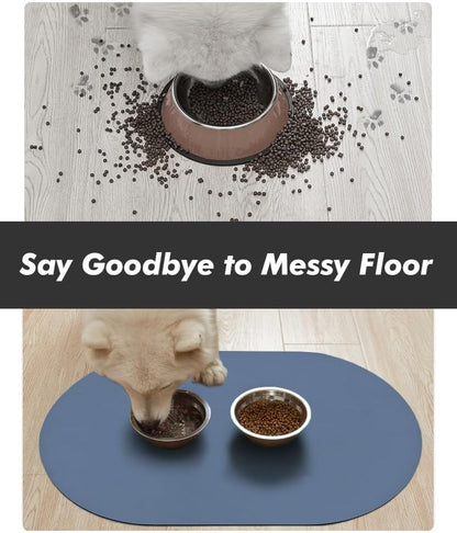 Absorbent Dog Food Mat-Cat Dog Mat for Food and Water Bowl, Quick Dry Pet Food Mat, No Stains Dog Feeding mat, Dog Accessories Pet Supplies Mat-Dog Water Bowl Mat for Messy Drinkers