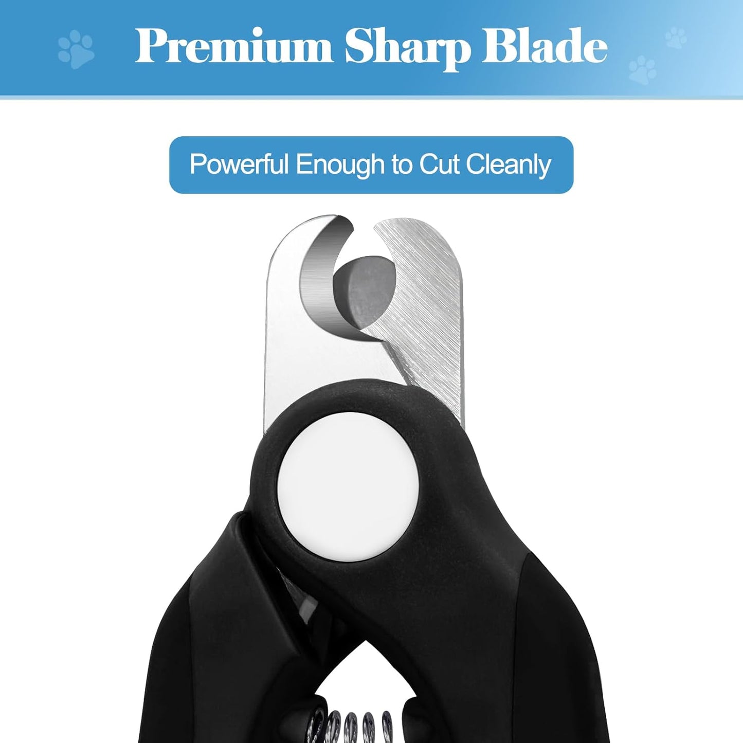Swihauk Heavy Duty Dog Nail Clippers and Trimmers, Professional Pet Nail Clippers with Nail File for Dogs Cats Small Animal, Claw Clippers with Safety Guard to Prevent Over-Cutting, Blue