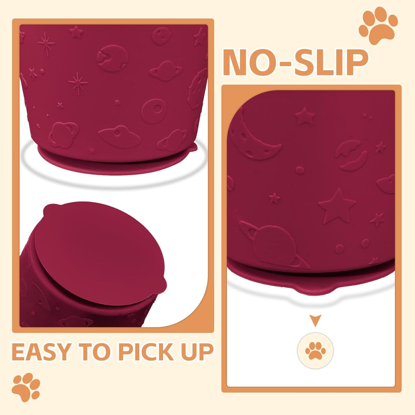 Dog Lick Bowl,Anxiety Relief Non-Slip Silicone Treat Bowl,Durable Anti-Choking Long-Lasting Enrichment Slow Feeder Licking Mat for Small Medium Large Breed,Freezable BPA Free Silicone Dishwasher Safe