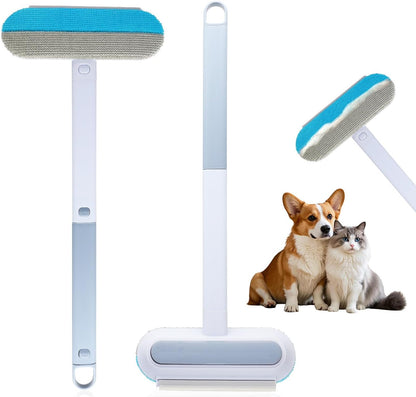 2 Pcs Pet Hair Remover for Furniture, Reusable Lint Roller for Couches, Carpets, Clothes, Bedding (17 Inch)