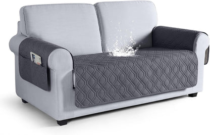 VANSOFY Couch Cover, Waterproof Sofa Covers Washable Slipcover Furniture Protector Couch Seat Covers Non-Slip Couch Cover for Dogs, Pets(Sofa, Dark Gray)