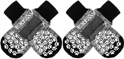 EXPAWLORER Anti Slip Dog Socks to Prevent Licking Paws, Dog Shoes for Hot Pavement, Dog Booties for Small Medium Large Senior Dogs, Traction Control Boots & Paw Protectors for Hardwood Floors