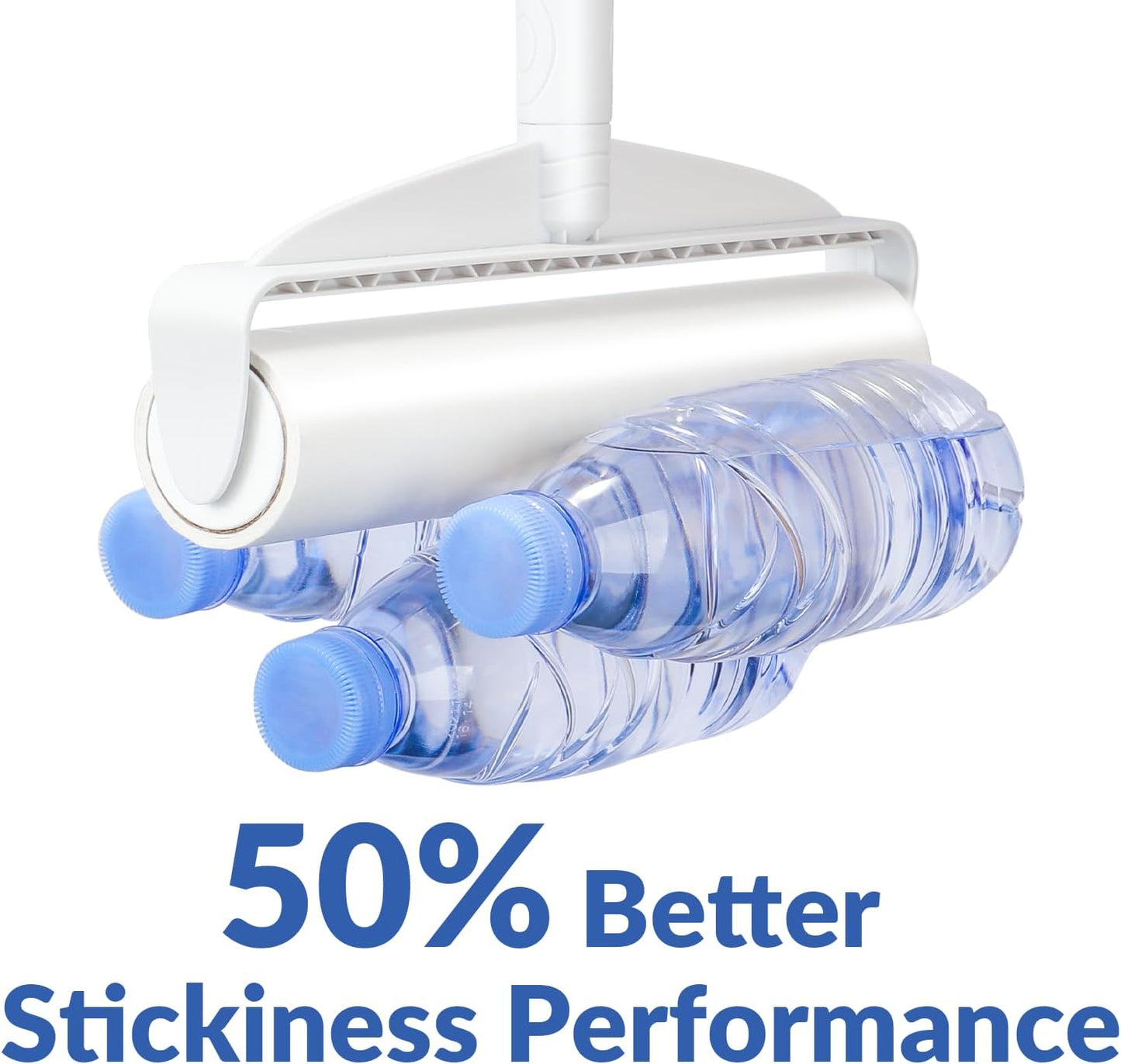 Large Lint Rollers for Carpet: Sticky Rollers for Floor DELOMO 9.45 in with 3 Extendable Handle, Long Handle Sticky Mop for Cleaning Carpets, Cars, Bedding, Couches, and Pet Hair - for Pet Homes
