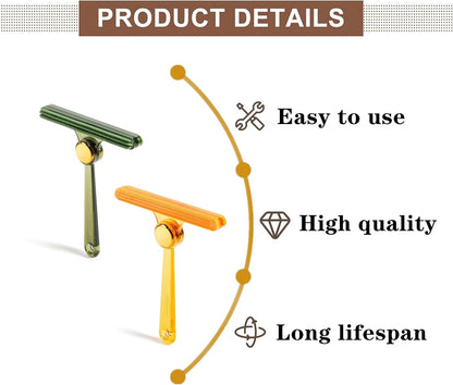 2 Pcs Dog Cat Hair Remover Tool Professional Carpet Fur Removal Tool Brush for Carpet, Car Mat, Clothes, Couch, Pet Bed, Cat Tree, Furniture(Yellow, Green)