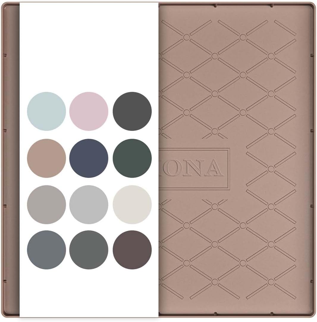 URMONA Under Sink Mat for Kitchen Waterproof, 34" x 22" Silicone Under Sink Mat for Shelf Liner Organizer, Cabinet Sink Protector Under Sink Liner for Bottom Kitchen, Bathroom(Light Grey)