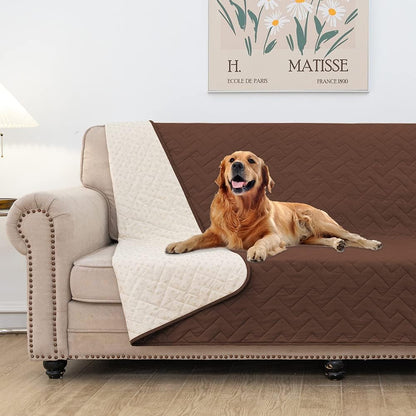 fuguitex Waterproof Dog Bed Cover Couch Cover, Anti-Slip Cat Mat Pet Pad Blanket for Sofa Chair Recliner Furniture Protrctor