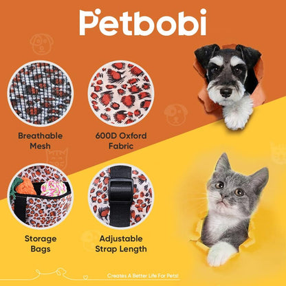 Petbobi Small Dog Car Seat, Dog Car Booster Seat for Small Medium Dogs 5-15 lbs, Foldable Front Seat Safety with Sturdy PVC Tube Frame, Breathable Mesh, Grey