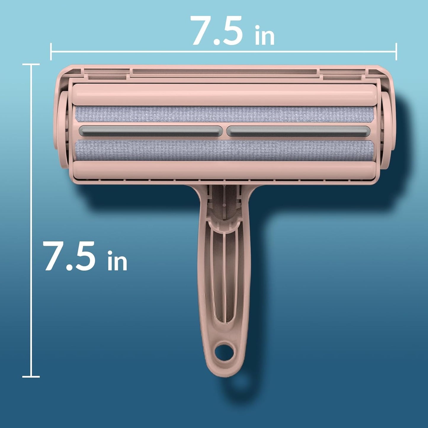 DELOMO Pet Hair Remover Roller: Reusable Lint Roller with Large Fur Bin - Portable Cat and Dog Hair Remover for Couch, Bedding, Car, Rugs & Furniture, Effective and Eco-Friendly, for Multi-Pet Homes