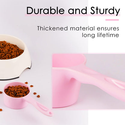 SUPERDESIGN 1 Cup Dog Food Scoop for Container Melamine Measuring Scoop for Dogs Cats Birds and Rabbits Pet Food Feeding Scoop Dishwasher Safe - Yellow