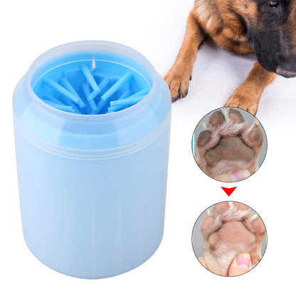 WNSC Dog Foot Cleaner, Dog Paw Cleaner Easy to Clean Portable Pet Cleaning Cup for Cleaning Paw for Pet(Blue)