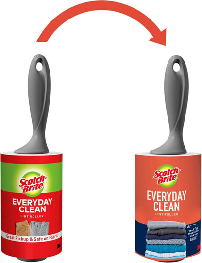 Scotch-Brite Lint Roller, Works Great On Pet Hair, 95 Sheets
