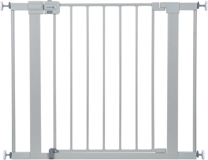 Safety 1st Easy Install Walk Thru Baby Gate for Doorway With Door, Dog Gates, Fits 29"-38", Easy Install 28" Tall, White
