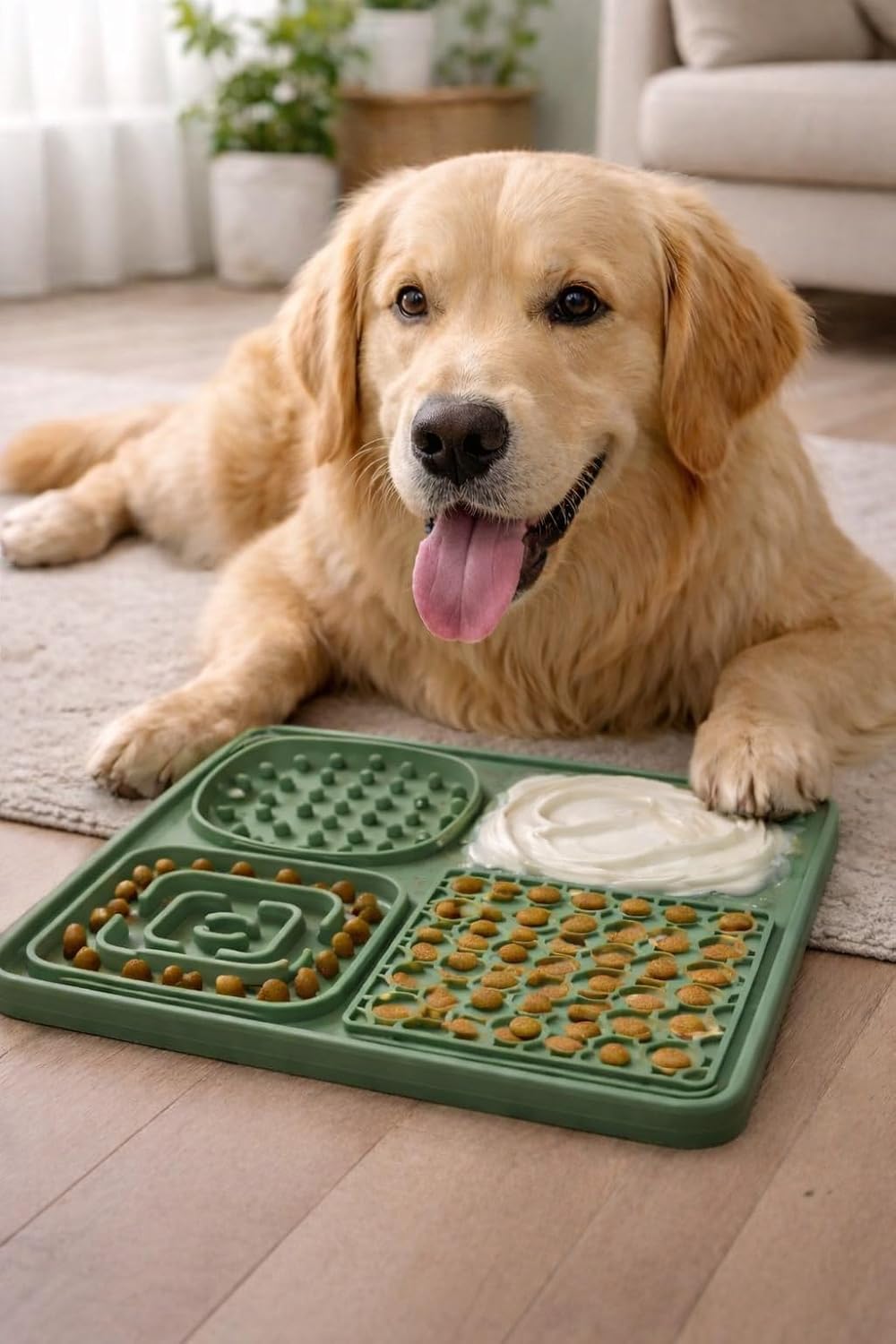 Hearth & Paw Silicone Lick Mat for Dogs Slow Feeder & Enrichment Mat, Food-Grade 100% BPA-Free Silicone, Mental Stimulation, Better Digestion, Anxiety Relief, Multiple Colors Available (Gray)