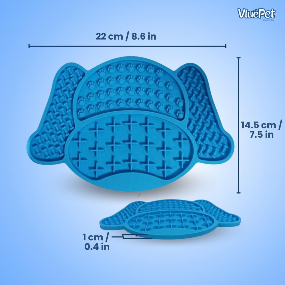 VALUEPET | Dog Lick Mat - Silicone Lick Mat for Anxiety Relief - Slow Feeder Licking Pad for Butter, Yogurt, & Peanut - Suitable for Dog Training, Boredom Reducer, Bathing & Grooming - Paw - 6.6 Inch