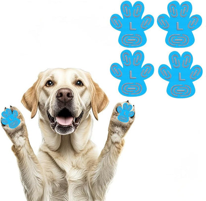 24pcs Paw Pads for Dogs Traction – Self Adhesive Paw Grips for Senior Dogs, Anti-Slip Disposable Paw Protector Pads for Hardwood Floors, Comfortable & Secure Fit (Black, XL)