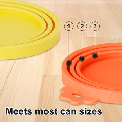 2-Pack Silicone Pet Food Can Lids – Universal Fit for Dog & Cat Food, One Lid Fits 2 Standard Can Sizes, Blue and Green