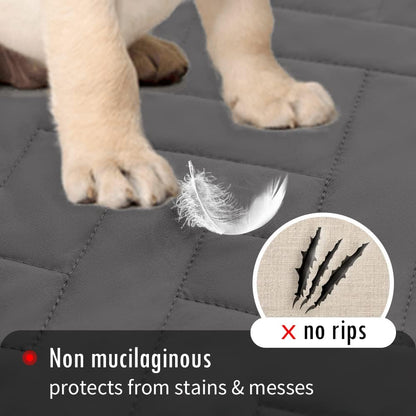 fuguitex Waterproof Dog Bed Cover Couch Cover, Anti-Slip Cat Mat Pet Pad Blanket for Sofa Chair Recliner Furniture Protrctor