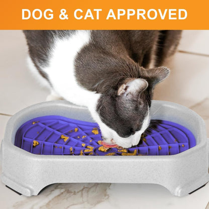 Neater Pets Neat-LIK Dog Lick Mat w/Mess-Proof Tray, Lick Mat for Dogs, Cats, Puppy, Reduces Anxiety & Boredom, Peanut Butter Slow Feeder, Interactive Treat Licking Pad (Green/Vanilla Bean)