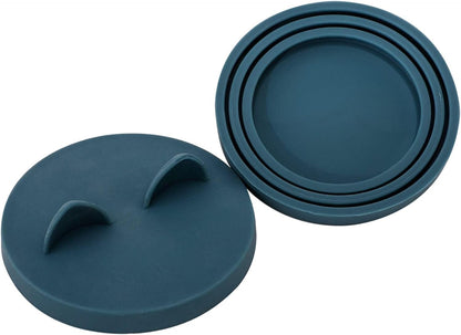 OHMO 2 Pack Dog Food Can Lids, (3, 12, 14oz etc.) Universal Size BPA Free Silicone Covers for Cat and Pet Food, Light Green