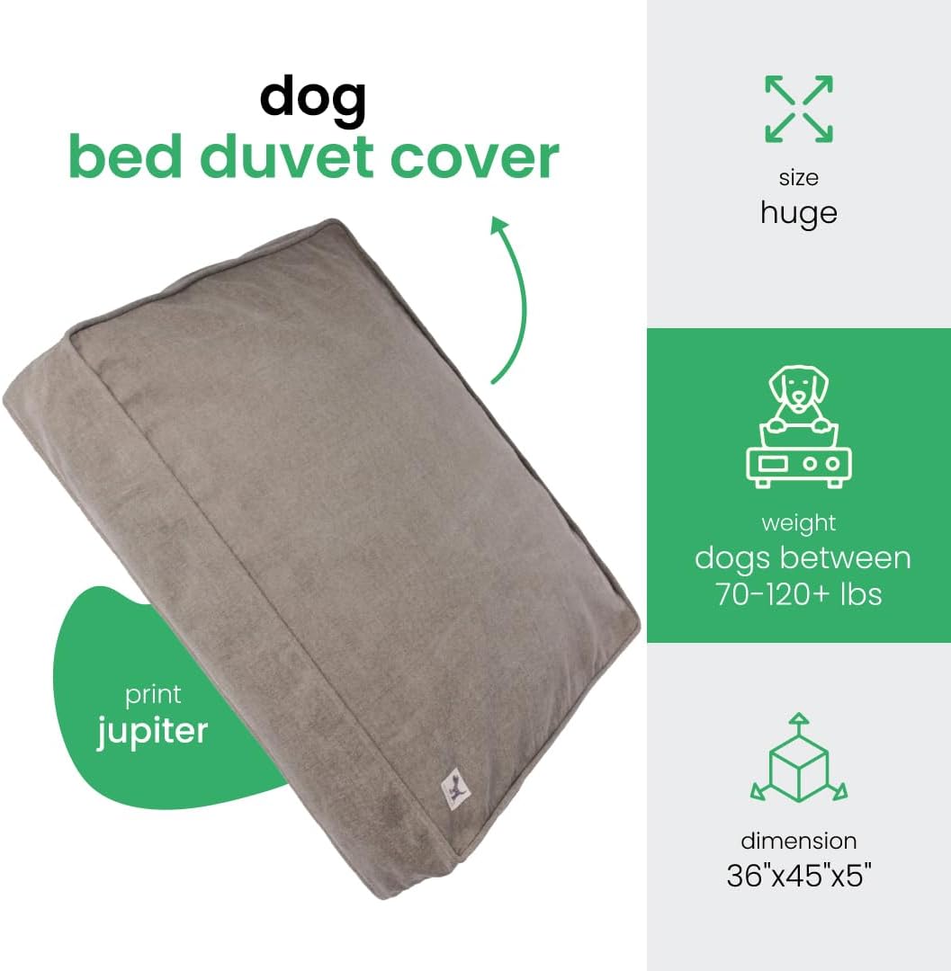 Molly Mutt Medium to Large Dog Bed Cover- Forever Young Print - Measures 27”X36”X5’’ - 100% Cotton - Durable - Breathable - Sustainable - Machine Washable Dog Bed Cover (Dd82b)