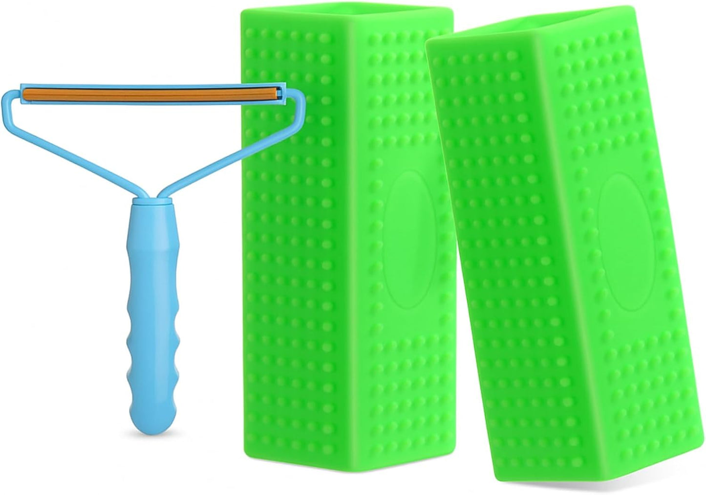 Honeydak 3 Pieces Hair Remover Tool Dog Hair Remover Pro Silicone Cleaner Brush Roller Fuzz Hairball Brush for Carpet Rake, Car Mat, Couch, Pet Bed, Clothes