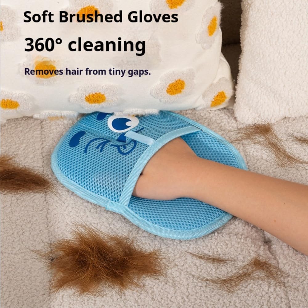 Purepath Hair Removal Glove, Electrostatic Pet Hair Removal Glove for Dogs & Cats Cat Hair Pure Path Remover Furniture Glove for Pet, Pet Hair Gloves for Clothing, Bed, Couch, Carpet, Car Seat