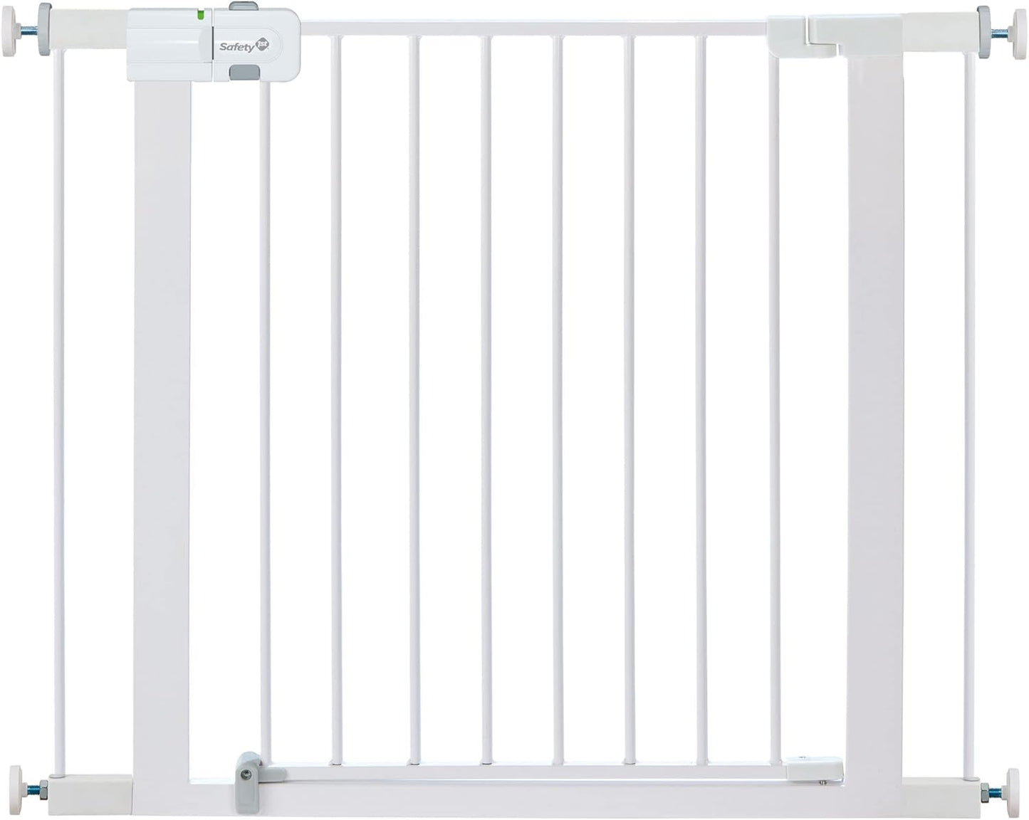 Safety 1st Easy Install Walk Thru Baby Gate for Doorway With Door, Dog Gates, Fits 29"-38", Easy Install 28" Tall, White