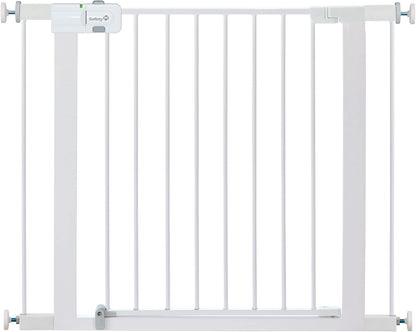 Safety 1st Easy Install Walk Thru Baby Gate for Doorway With Door, Dog Gates, Fits 29"-38", Easy Install 28" Tall, White
