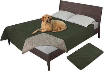 Easy-Going 100% Waterproof Dog Bed Cover, Non-Slip Pet Blanket for Furniture, Washable Couch Cover, Repleasement Sofa Cover (68x82 in,Gray)