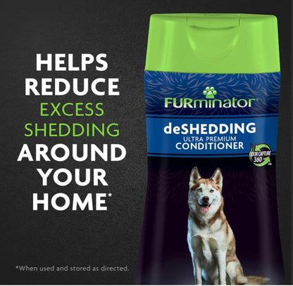 Furminator® Deshedding Ultra Premium Shampoo & Conditioner Bundle. 16oz.