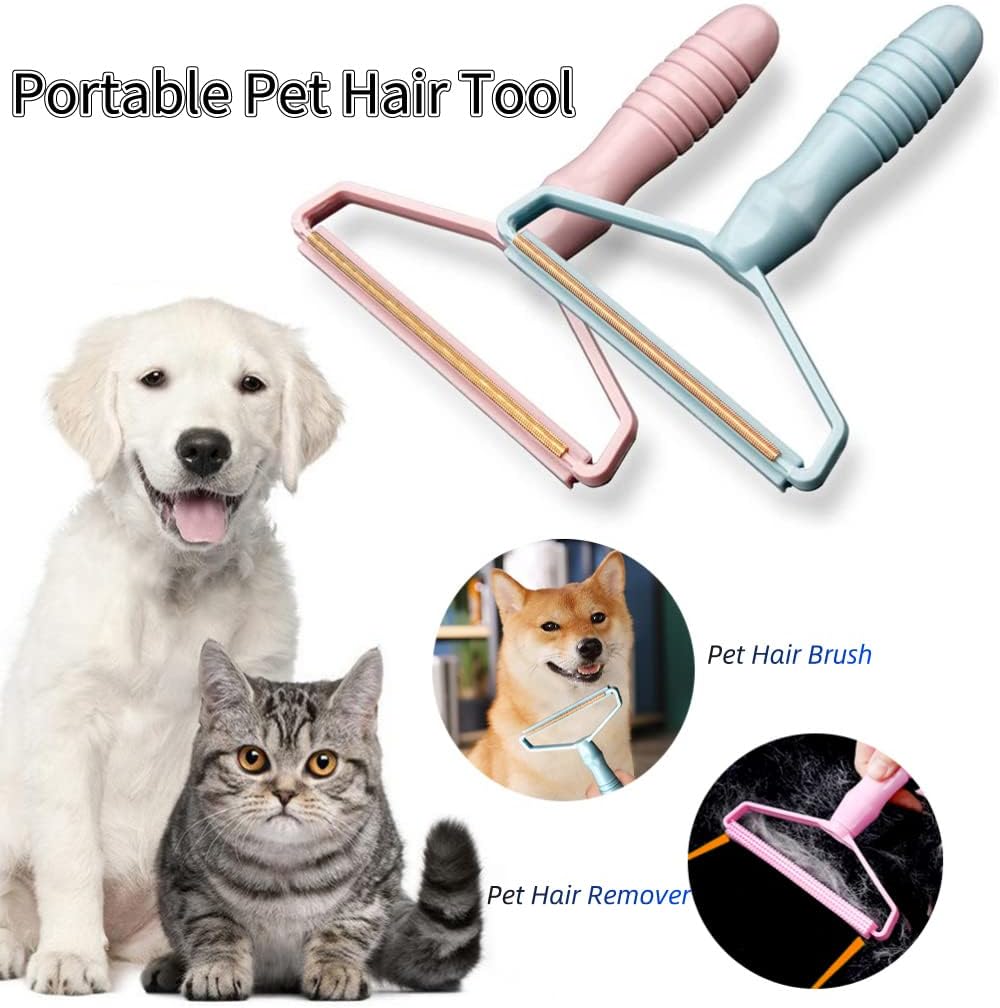 Portable Fabric Shaver, Pet Hair Remover, Manual Lint Remover, Dog Hair Remover Tool, Removing Dust from Clothing, Carpet, Furniture, Blankets, Couch Pink 1pcs