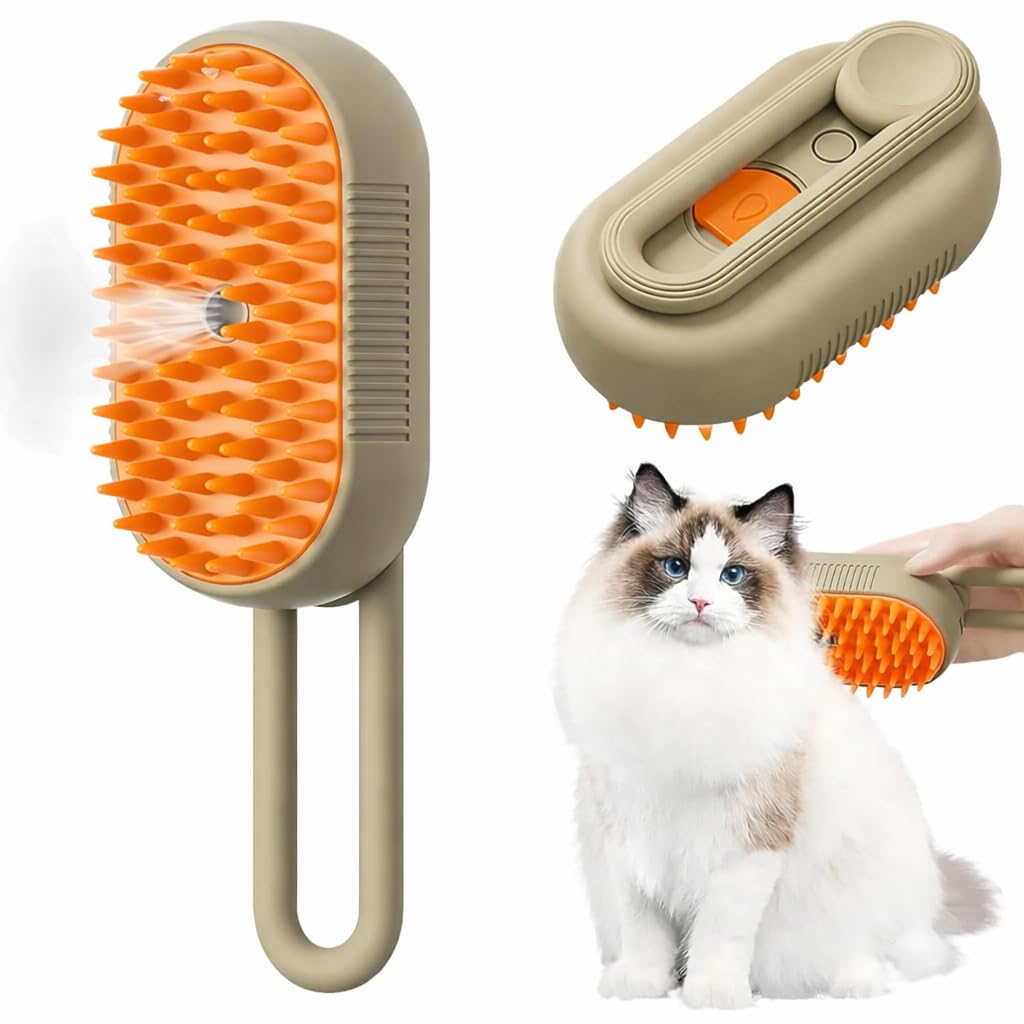2024 Multifunctional Pet Grooming Brush - 3-in-1 Detangling and Massage Comb for Removing Loose Hair from Cats and Dogs