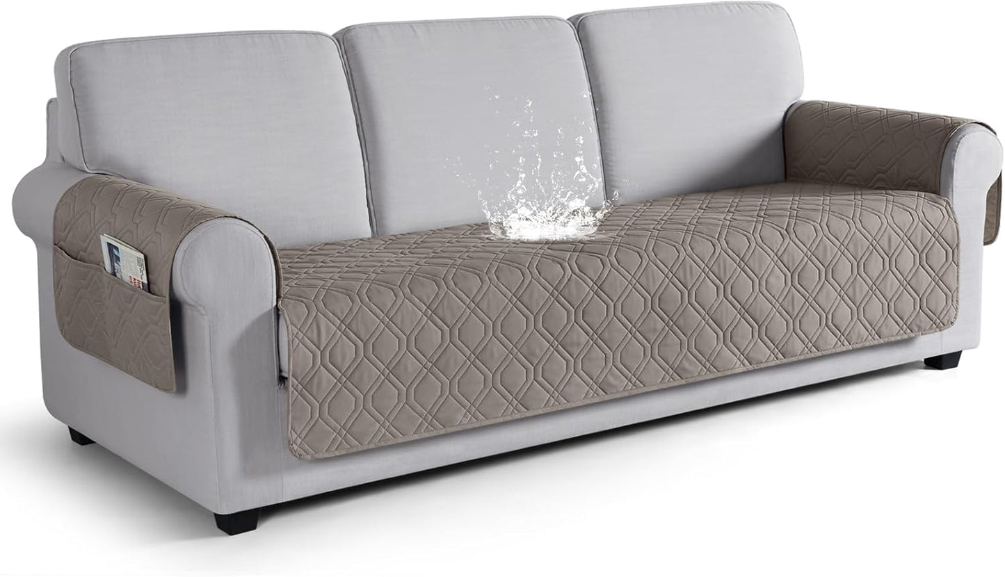 VANSOFY Couch Cover, Waterproof Sofa Covers Washable Slipcover Furniture Protector Couch Seat Covers Non-Slip Couch Cover for Dogs, Pets(Sofa, Dark Gray)