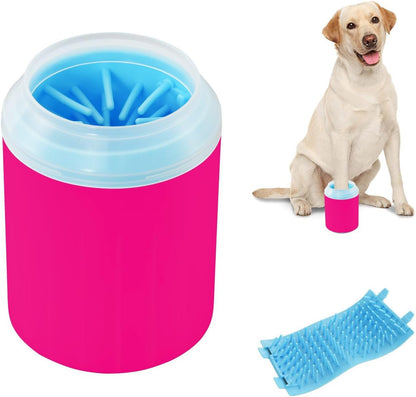 ODAWA Dog Paw Cleaner Cup Royal Blue Muddy Paw Cleaner with Soft Bristle