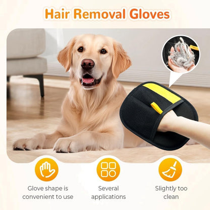 Pet Hair Removal Glove for Dogs & Cats – 1 PC Single Grooming Mitt, Double-Sided Electrostatic Design, Reusable, Washable, Gentle Massage