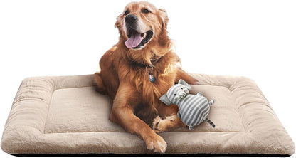 Dog Beds Crate Pad for Medium/Large Dogs Fit Metal,Ultra Soft, Washable & Anti-Slip Kennel Pad for Dogs Cozy Sleeping Mat,Gray 36inch