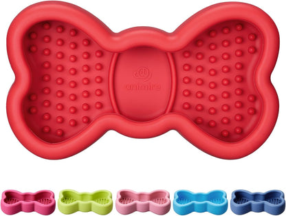 Freeze Dog Lick Bowl, Animire Non-Slip Slow Feeder Lick Mat for Dogs, Silicone Dog Enrichment Bowl for Distraction Anxiety Relief Boredom, BPA Free, Dishwasher Safe(Rose,S)