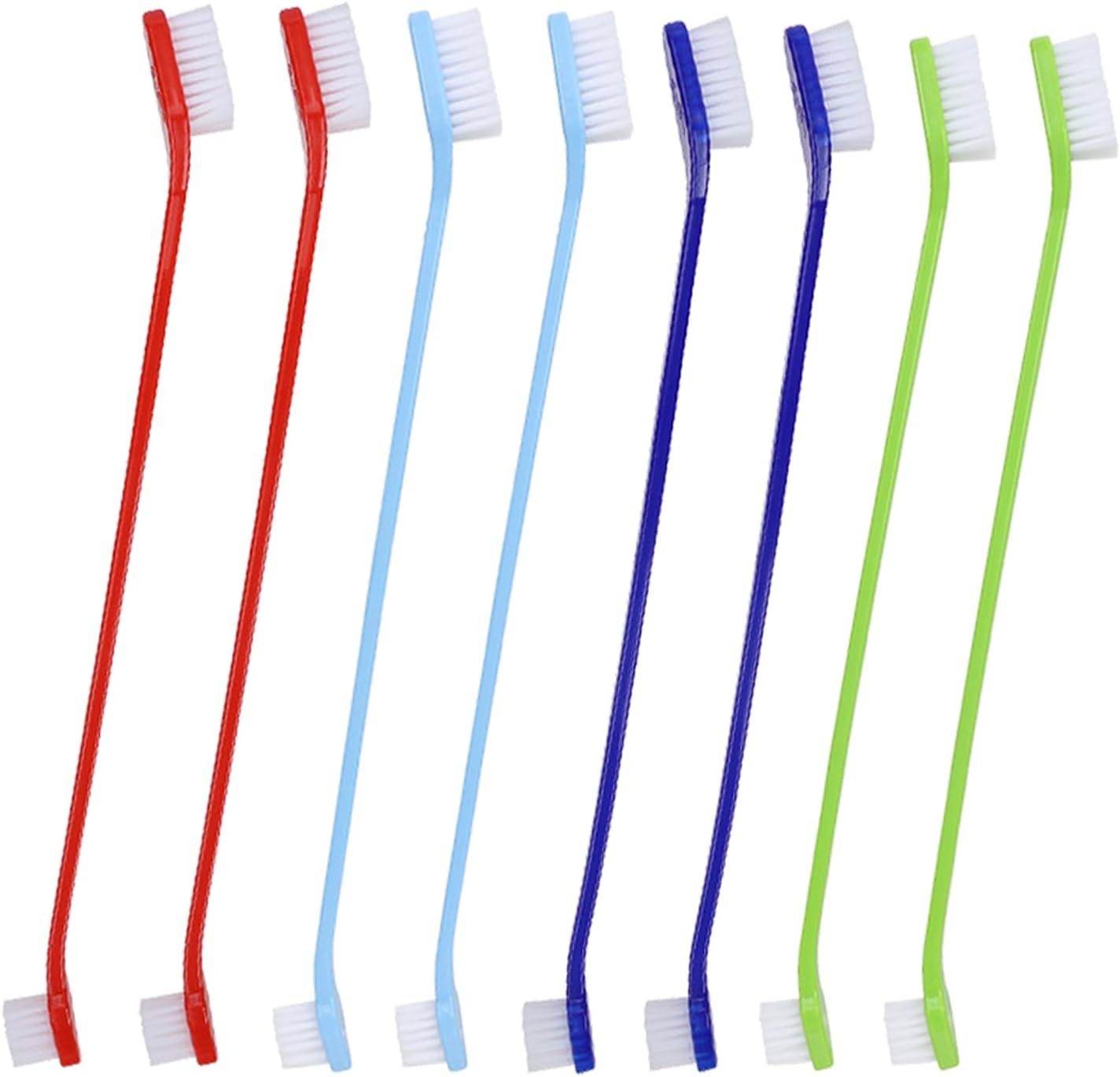 YMCCOOL Dog Toothbrush Set of 8 – Dual Headed Dental Hygiene Brushes for Small to Large Dogs, Easy Teeth Cleaning & Dental Care,Dog Tooth Brushes for Small to Large Dogs, Cats, and Most Pets