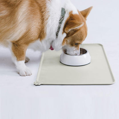 AUDWUD Silicone Waterproof Pet Feeding Mats,Anti Slip Bowl Pad,Dog Mat for Food and Water