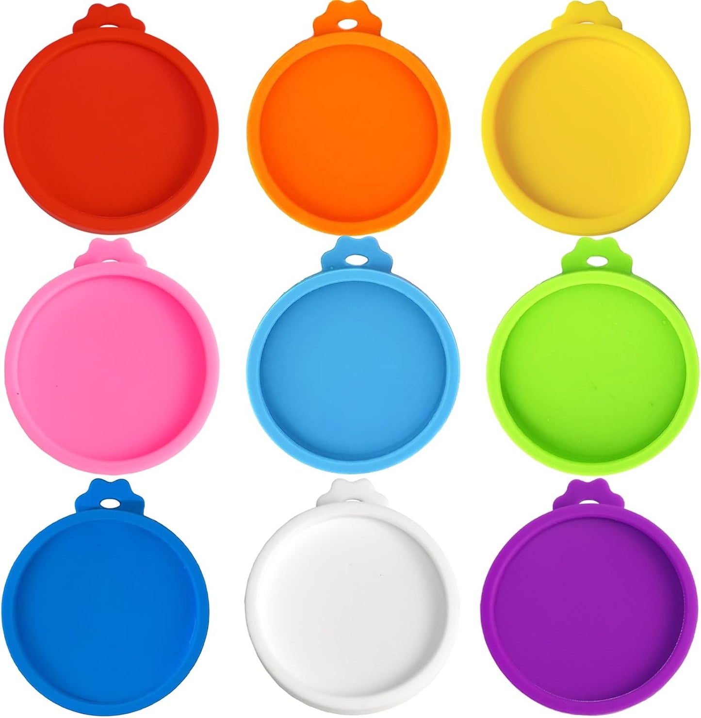 Yobbai Small Cat Food Can Lids for 3 oz & 2.5 oz, Food-Grade Silicone Pet Food Covers, BPA-Free, Dishwasher Safe, 3 Pack