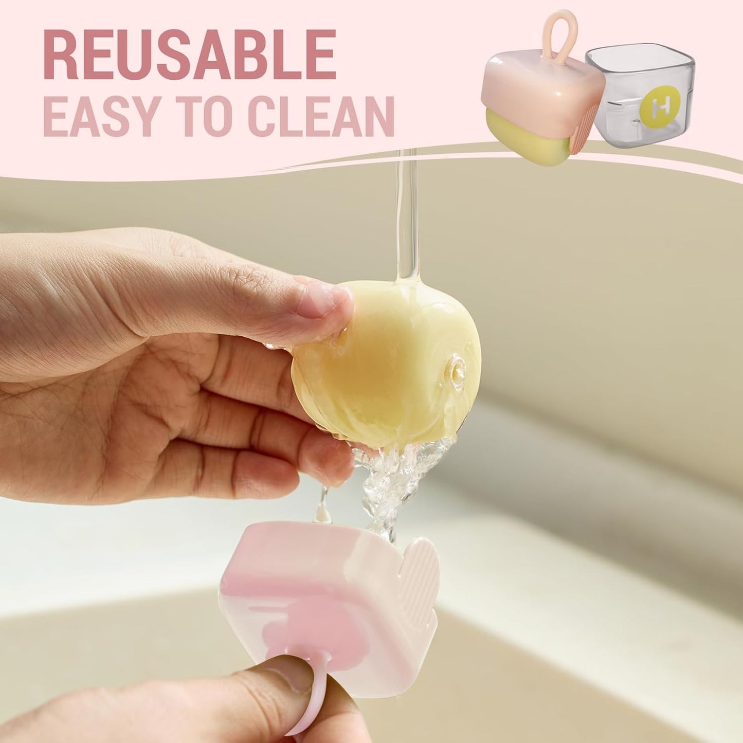 Mini Lint Roller for Pet Hair - Reusable Washable Sticky Roller for Clothes, Furniture & Car Seats - Portable Travel Size, Easy Clean for Household (Green)